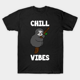 Cute Sloth Chill Vibes T-Shirt